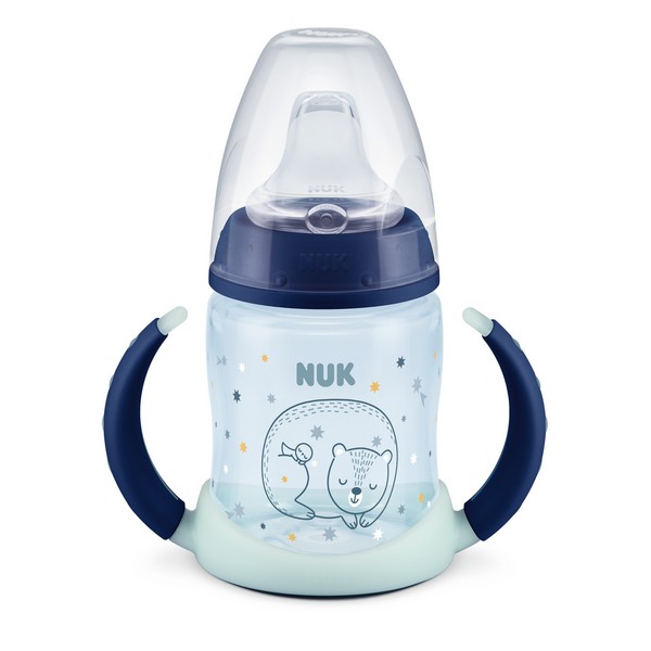 NUK Glow in the Dark First Choice - шише за сок РР със силиконов накрайник 6-18м., 150мл.